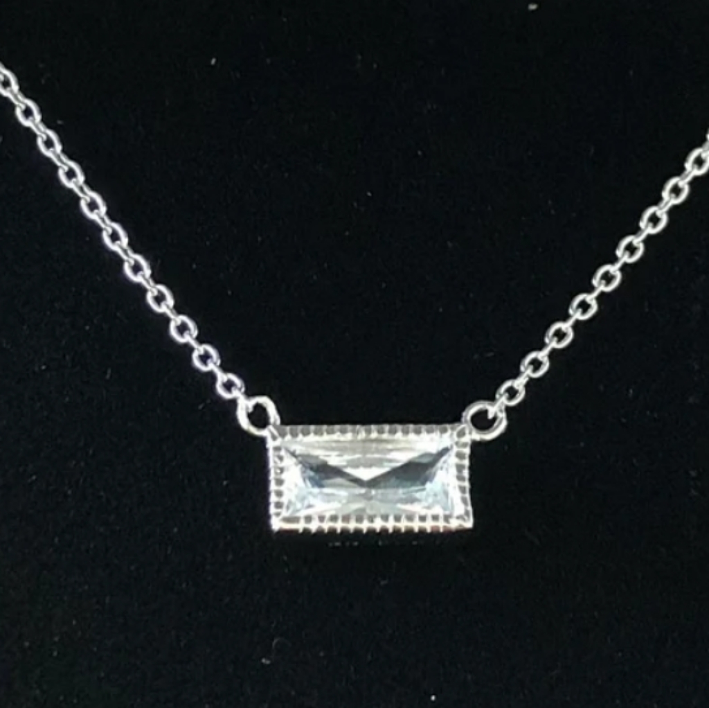 Cubic Zirconia Silver Plated 925